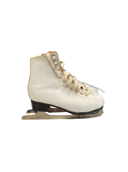 Vist Large View of Product Image Which is Used FIGURE SKATE SZ 3 Girls Figure Skate White Junior 03