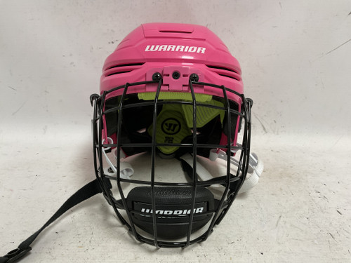 Vist Large View of Product Image Which is Used Warrior ALPHA ONE YOUTH Helmet Cage Combo Pink One Size