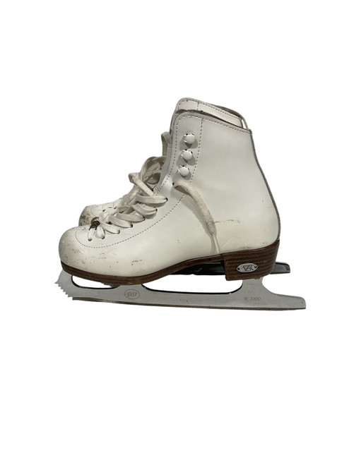Vist Large View of Product Image Which is Used Riedell Girls Figure Skate White Junior 02