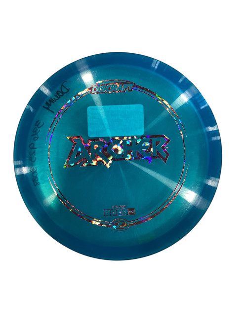 Vist Large View of Product Image Which is Used Discraft ARCHER Disc Golf Mid Range Royal Blue