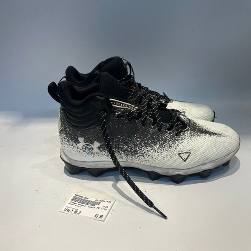 Vist Large View of Product Image Which is Used Under Armour Youth FB Cleats Black Youth 06.0