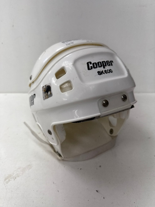Vist Large View of Product Image Which is Used Cooper SK600 Hockey Helmet Only White MD