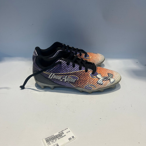Vist Large View of Product Image Which is Used Under Armour Jr FB Cleats Purple Junior 06