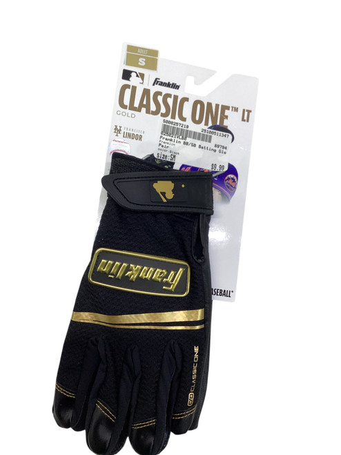 Vist Large View of Product Image Which is Used Franklin BB/SB Batting Gloves Black SM