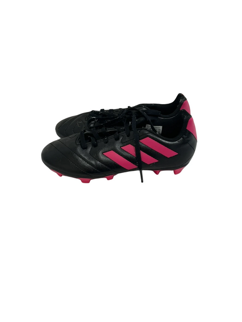 Vist Large View of Product Image Which is Used Adidas Goletto Jr 3 Soccer Cleats Black/Pink
