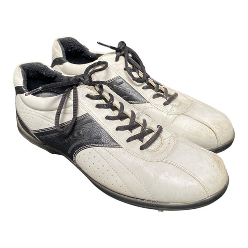 Vist Large View of Product Image Which is Used Ecco Mens Golf Shoes White Senior 9
