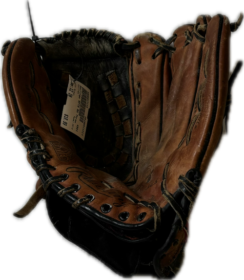 Vist Large View of Product Image Which is Used Rawlings RPT9 BB/SB Glove RH Throw Brown 12"