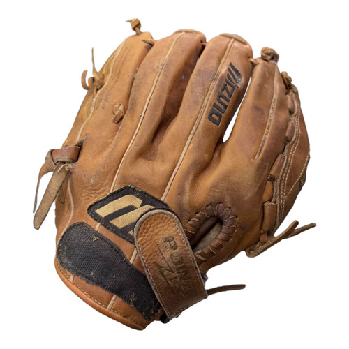 Vist Large View of Product Image Which is Used Mizuno FRANCHISE MFR1200 BB/SB Glove RH Throw Brown 12"