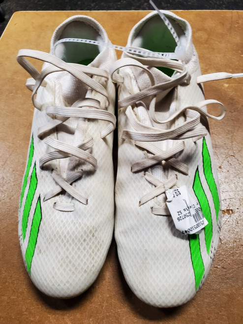 Vist Large View of Product Image Which is Used Adidas Soccer Cleats White Senior 5