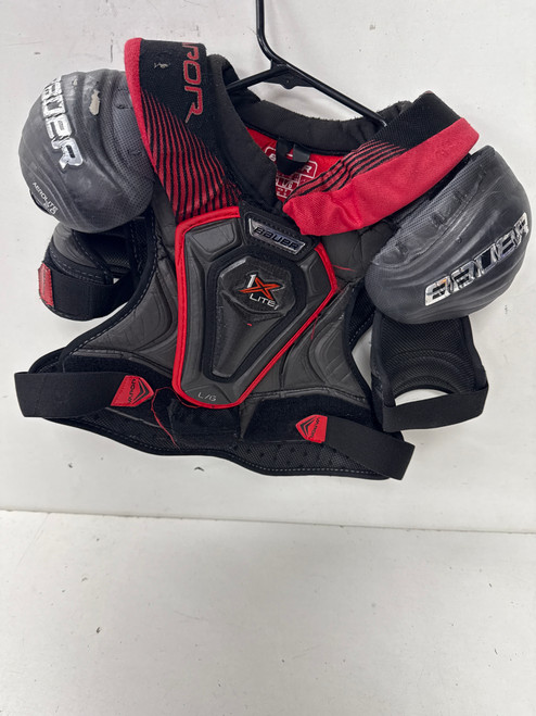 Vist Large View of Product Image Which is Used Bauer VAPOR 1X LITE Junior Shoulder Pads LG