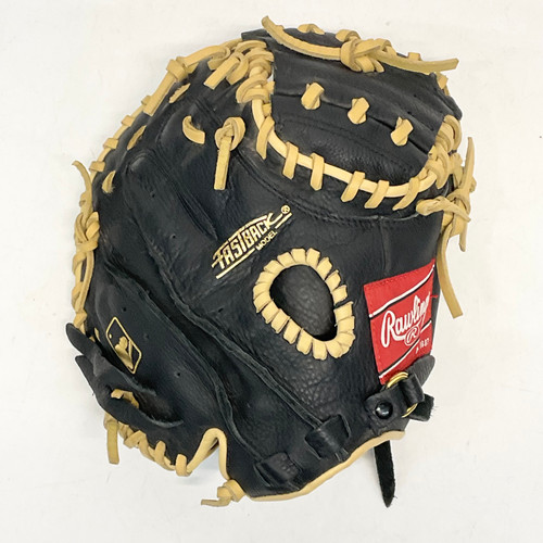 Vist Large View of Product Image Which is Used Rawlings H315CMBC BB/SB Catchers RH Throw Black And Natural 31 1/2"