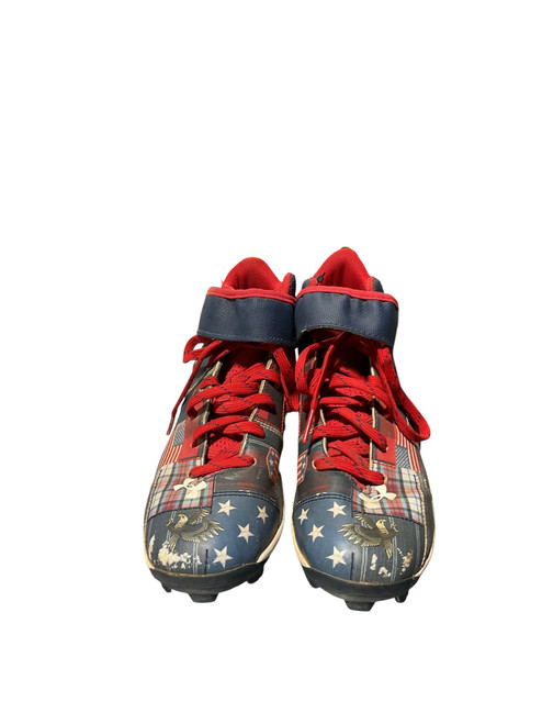 Vist Large View of Product Image Which is Used Under Armour BRYCE HARPER BB/SB Cleats Navy Blue Junior 02