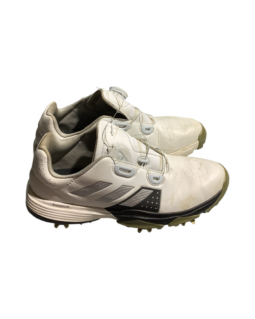 Vist Large View of Product Image Which is Used Adidas Jr Golf Shoes White Junior 05