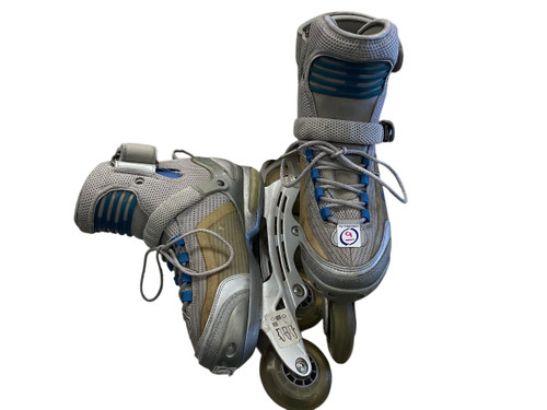 Vist Large View of Product Image Which is Used Nike NIKE ABEC 5 SKATES 9 Senior Rec Fitness Skates Grey Senior 9