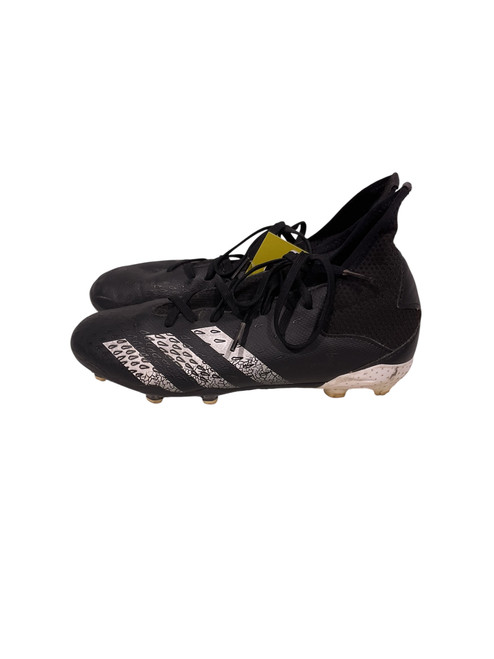 Vist Large View of Product Image Which is Used Adidas Soccer Cleats Black Junior 04
