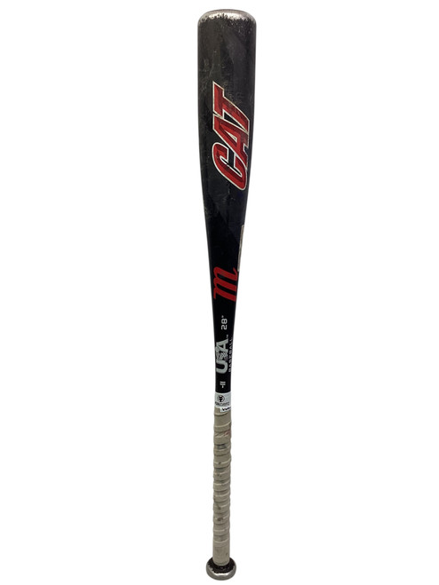 Vist Large View of Product Image Which is Used Marucci CAT BB/SB USA 2 5/8 Bat Black 28"