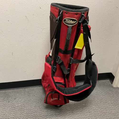Vist Large View of Product Image Which is Used Titleist 4 PLAYERS Mens Stand Bag Red