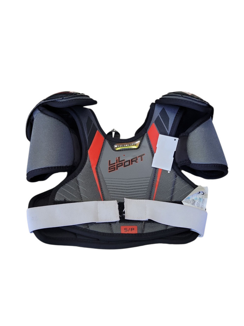 Vist Large View of Product Image Which is Used Bauer LIL SPORT Youth Shoulder Pads SM