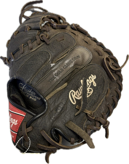 Vist Large View of Product Image Which is Used Rawlings PREMIUM SERIES BB/SB Catchers LH Throw Black 32 1/2"