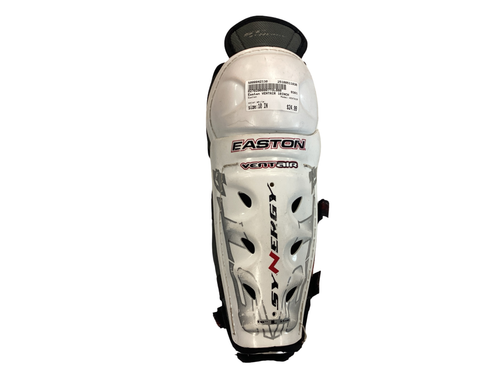Used Easton VENTAIR Intermediate Shin Guards White 10" Vist Large View of Product Image Which is Used Easton VENTAIR Intermediate Shin Guards White 10"
