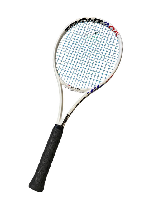Vist Large View of Product Image Which is Used USA TECHNIFIBRE T FIGHT 305 Adult Tennis Racquet White 4 1/4"