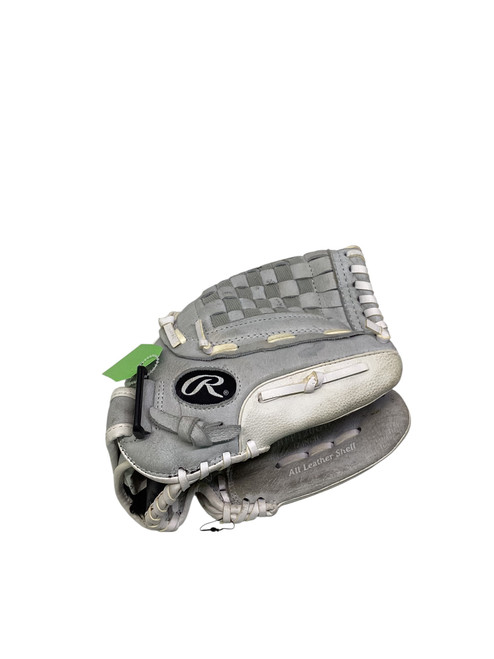 Vist Large View of Product Image Which is Used Rawlings HIGHLIGHT BB/SB Glove RH Throw Grey 12"