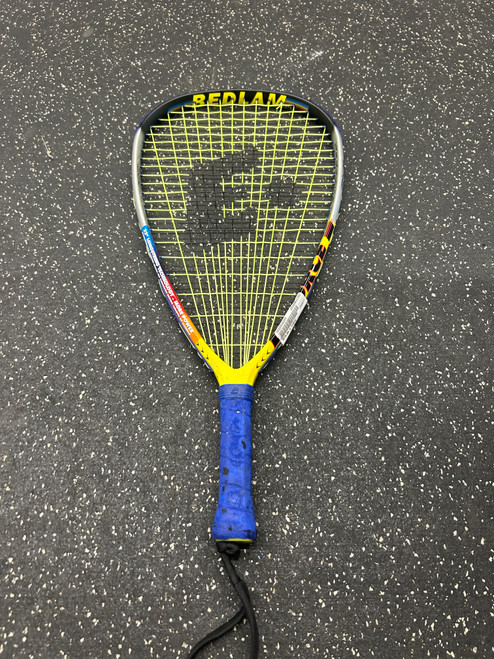Vist Large View of Product Image Which is Used BEDLAM E FORCE Adult Racquetball Racquet Grey 3 3/8"