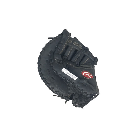 Vist Large View of Product Image Which is Used Rawlings RENEGADE BB/SB First Base LH Throw Black 11 1/2"