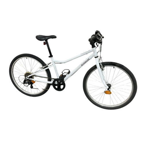 Vist Large View of Product Image Which is Used RIVERSIDE 100 Mountain Bike Girls White 24"