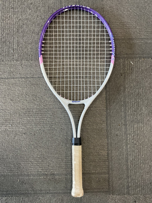 Vist Large View of Product Image Which is Used Wilson TRIUMPH Womens Tennis Racquet Purple 4 1/4"