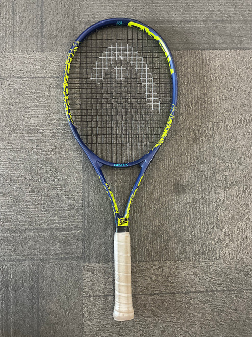 Vist Large View of Product Image Which is Used Head SPARK ELITE Adult Tennis Racquet Navy Blue 4 3/8"