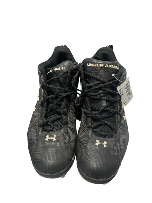 Vist Large View of Product Image Which is Used Under Armour Adult FB Cleats Black Senior 10.5
