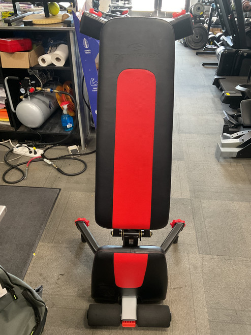 Vist Large View of Product Image Which is Used Bowflex ADJUSTABLE BENCH Standard Bench Black And Red