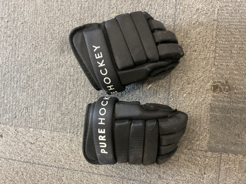 Vist Large View of Product Image Which is Used PURE HOCKEY Youth Gloves Black 8"