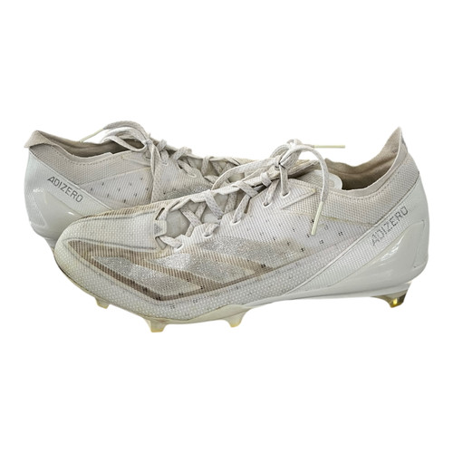 Vist Large View of Product Image Which is Used Adidas Adult FB Cleats White Senior 10