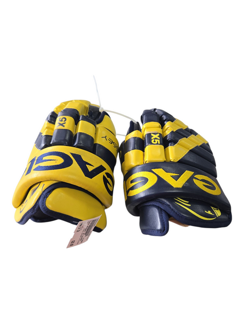 Vist Large View of Product Image Which is Used Eagle ODYSSEY X5 GLOVES Senior Gloves Yellow 14"