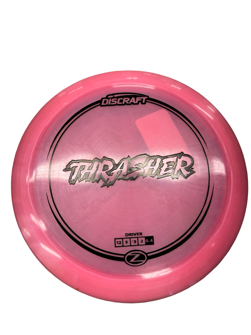 Used Discraft THASHER Z Disc Golf Driver Pink 11682-S000122172 Vist Large View of Product Image Which is Used Discraft THASHER Z Disc Golf Driver Pink