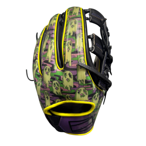 Vist Large View of Product Image Which is Used Rawlings REV 1X 182/288 HALLOWEEN BB/SB Glove RH Throw None 11 3/4"