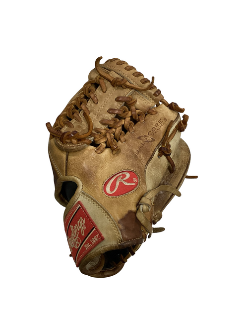 Vist Large View of Product Image Which is Used Rawlings GOLD GLOVE ELITE BB/SB Glove RH Throw Brown 11 1/2"