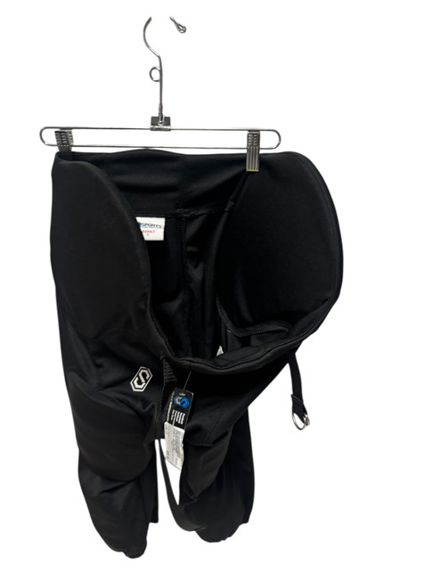 Vist Large View of Product Image Which is Used SPORTS UNLIMITED Adult Integrated Football Pants Black LG