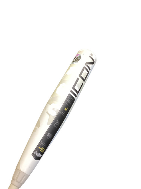 Vist Large View of Product Image Which is Used Rawlings ICON WHITE CAMO BB/SB USSSA 2 3/4 Bat 30"