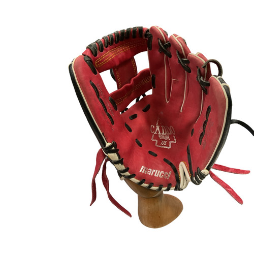 Vist Large View of Product Image Which is Marucci BB/SB Glove RH Throw Red 11 1/2"