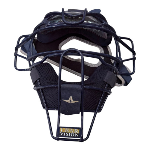 Vist Large View of Product Image Which is Used All Star TRADITIONAL Catchers Helmet w/Mask Navy Blue MD