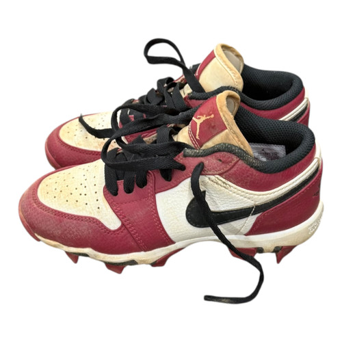Vist Large View of Product Image Which is Used Nike FASTFLEX JORDAN BB/SB Cleats White/Black/Red Junior 01.5