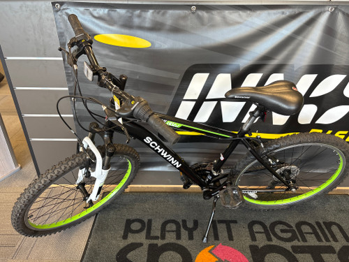 Used Schwinn ATLAS 24 Mountain Bike Boys Black 24" 11844-S000028299 Vist Large View of Product Image Which is Used Schwinn ATLAS 24 Mountain Bike Boys Black 24"