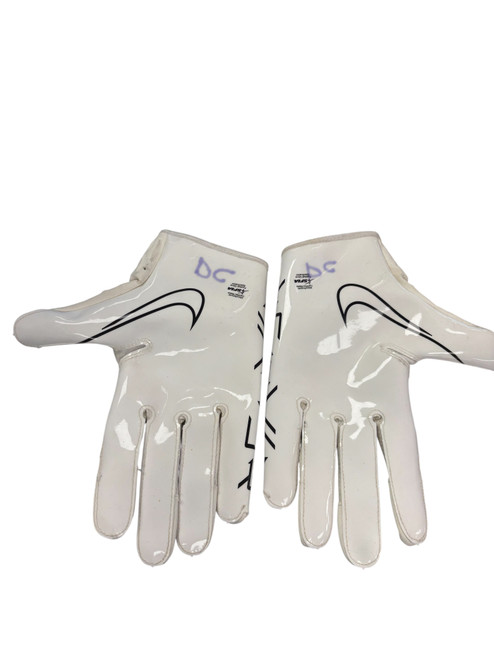 Vist Large View of Product Image Which is Used Nike BB/SB Batting Gloves White LG