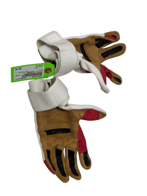 Vist Large View of Product Image Which is Used Warstic WORKMAN III Adult Batting Gloves White XL