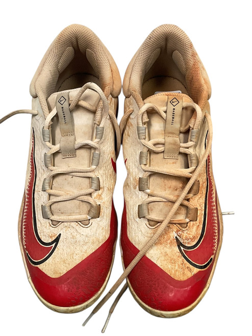 Vist Large View of Product Image Which is Used Nike FD2745-105 BB/SB Cleats Red Senior 9.5