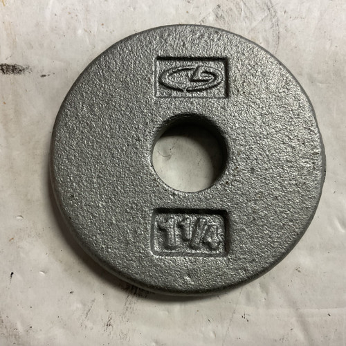 Vist Large View of Product Image Which is Used Champion Sports Standard Plate Silver 1.25 lb
