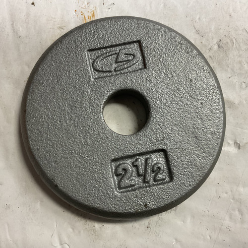 Vist Large View of Product Image Which is Used Champion Sports Standard Plate Silver 2.5 lb